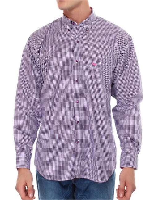 CAMISA FERRIONI M5711T M/, XG, VIOLETA