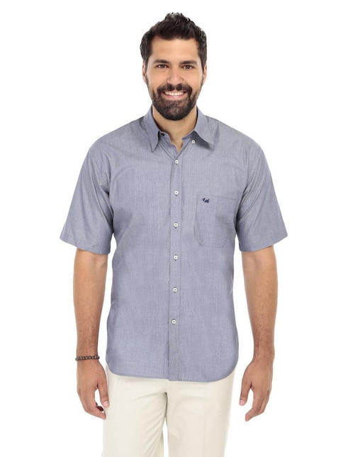 Camisa casual de algodón manga corta para hombre 1