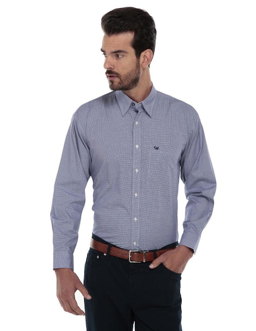 Camisa casual de algodón manga larga para hombre 1