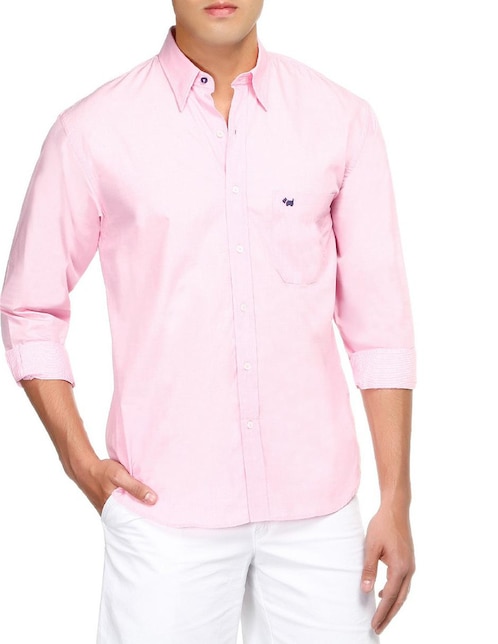 Camisa casual de algodón manga larga para hombre 1