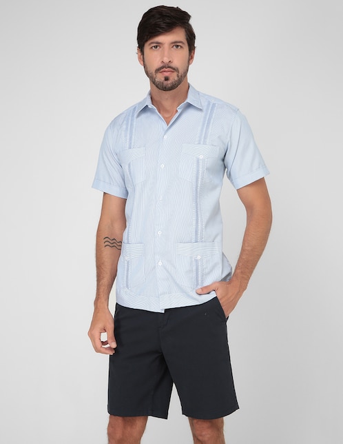 Guayabera manga corta para hombre 1