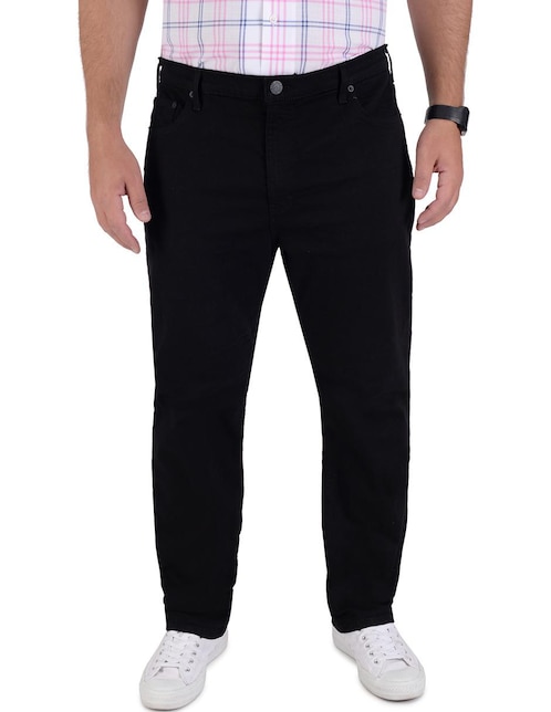 Jeans straight lavado obscuro para hombre 1