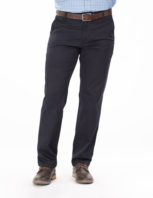 Pantalón chino recto de algodón para hombre 1