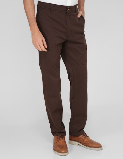 Pantalón recto de algodón para hombre 1