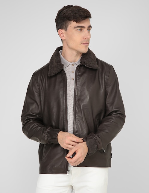 Chamarra casual Perry Ellis con bolsillos para hombre