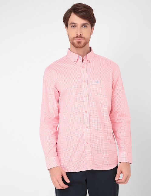 CAMISA FERRIONI M5711T REG, XG, SALMÓN