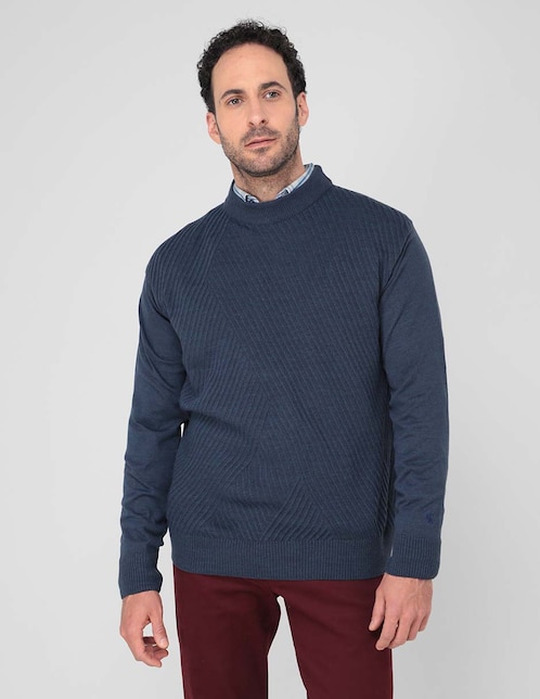 Sueter cuello redondo para hombre