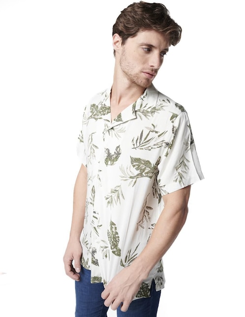 Camisa ocassionatt generra de viscosa manga corta para hombre