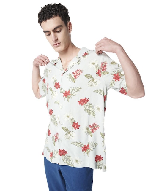 Camisa casual manga corta para hombre 1