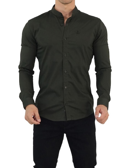 Camisa casual de manga larga para hombre