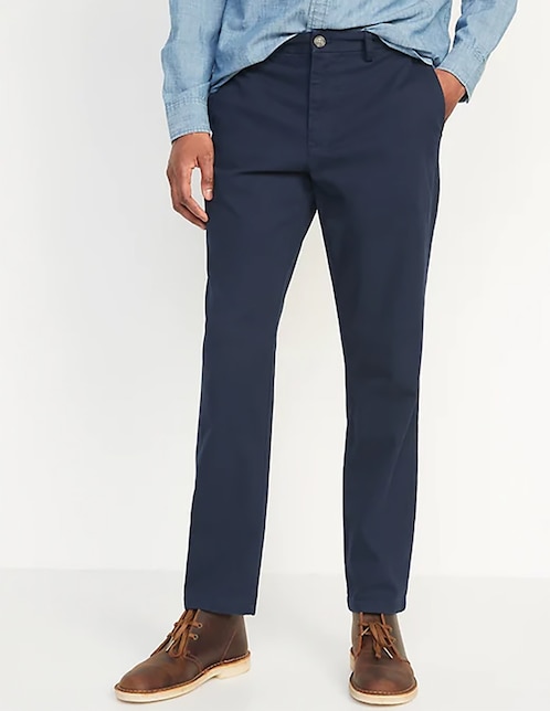 Pantalón casual chino recto Old Navy de algodón para hombre 1