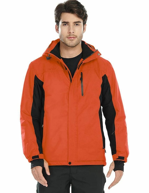Chamarra parca Camel Crow impermebale con capucha para hombre