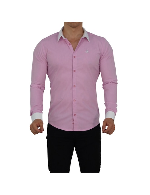 Sobrecamisa casual John Leopard de manga larga para hombre