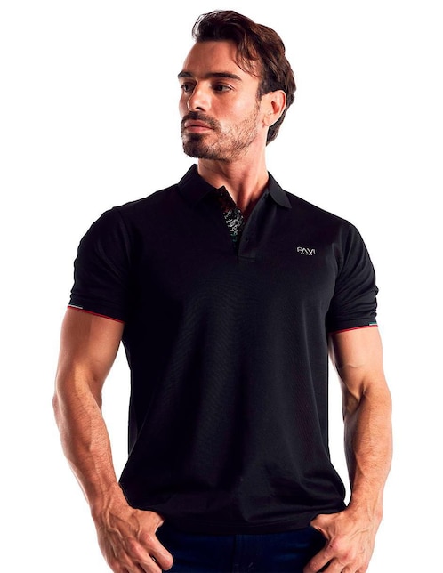 Playera tipo polo Pavi Italy 05-3028N para hombre