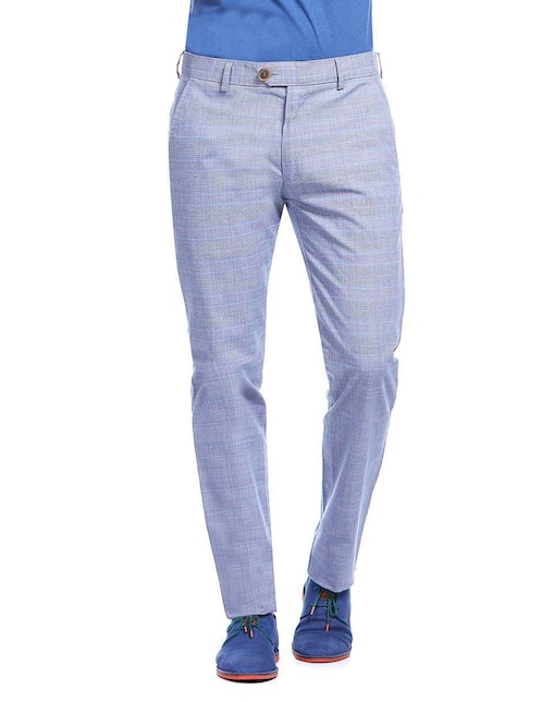 Pantalón slim Vittorio Forti de algodón para hombre