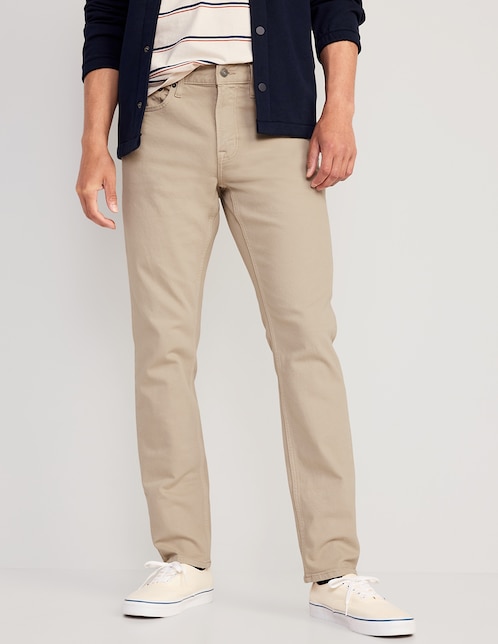 Pantalón slim de algodón para hombre 1