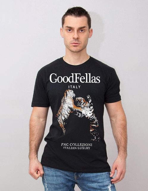 Playera FNC Collezioni Goodfellas cuello redondo para hombre