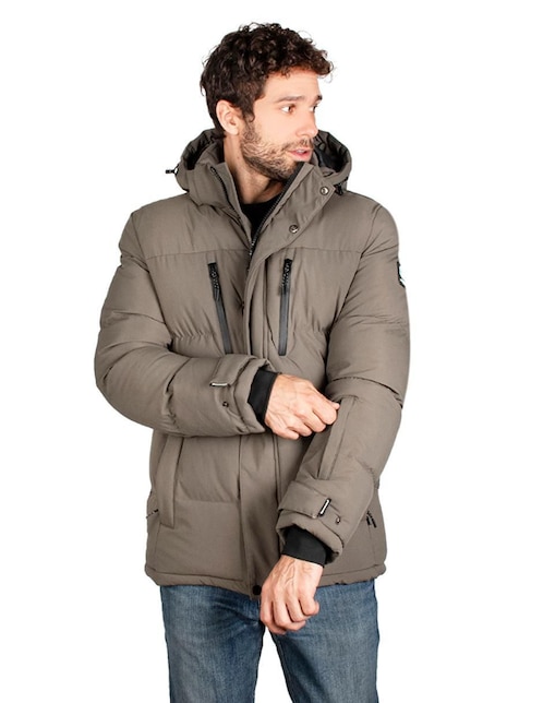 Chamarra capucha desmontable para hombre Chamarra capucha desmontable para hombre