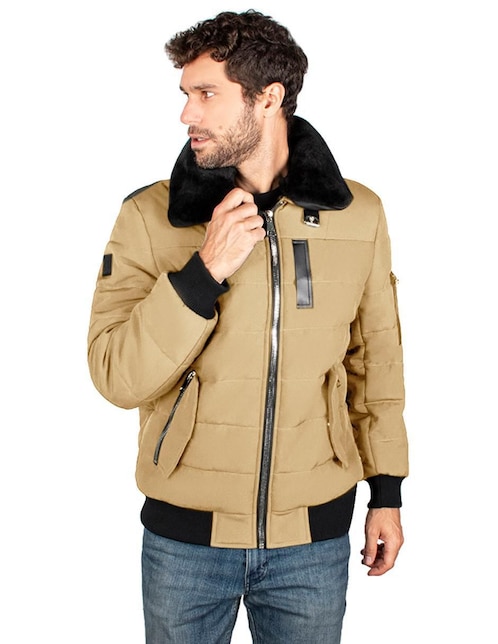 Chamarra cuello desmontable para hombre 1