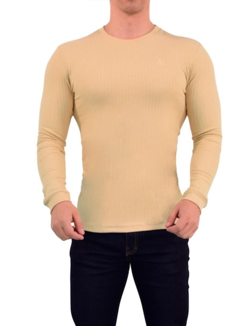 "set playera/playera" john leopard ribbed "cuello" redondo "para hombre"