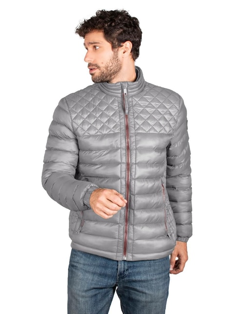 Chamarra casual capitonada para hombre 1