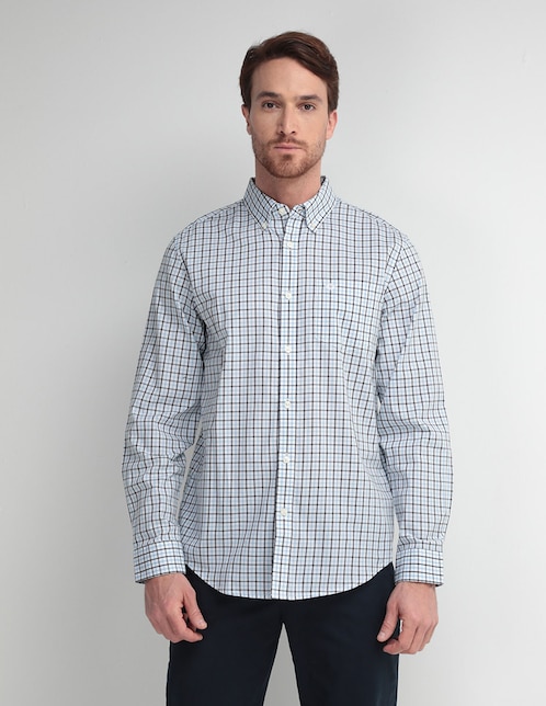 Camisa casual Dockers de algodón manga larga para hombre