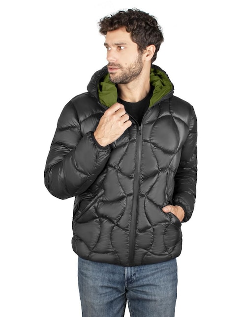 Chamarra impermeable reversible para hombre 1
