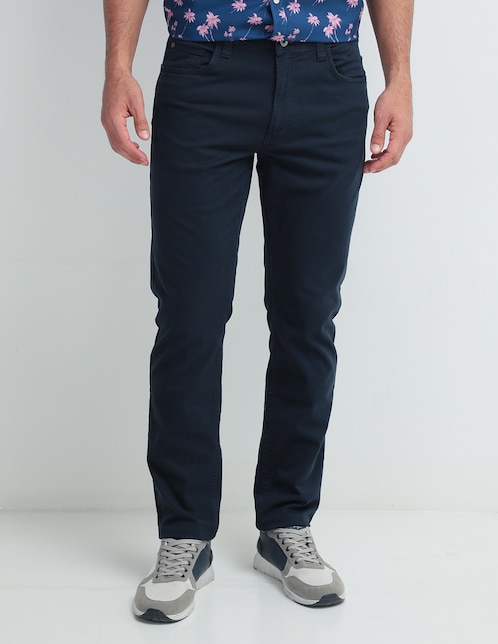 Izod Pantalón 5 Pocket Verde Olivo Para Hombre