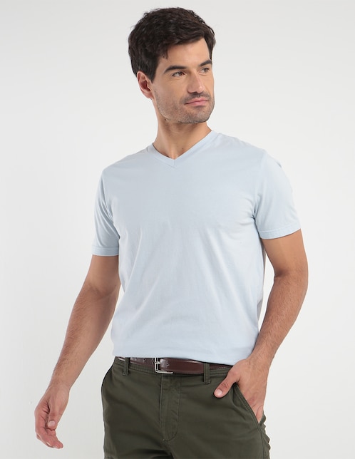 Playera Old Navy cuello V para hombre