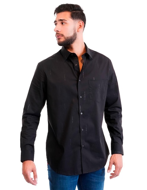 Camisa casual Pavi Italy de algodón manga larga para hombre