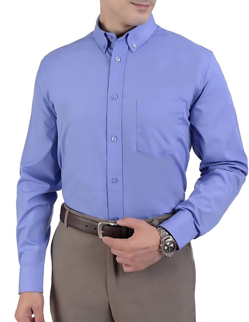 "camisa/sobrecamisa" casual yale "de" (si aplica) poliéster "manga" larga "para hombre"