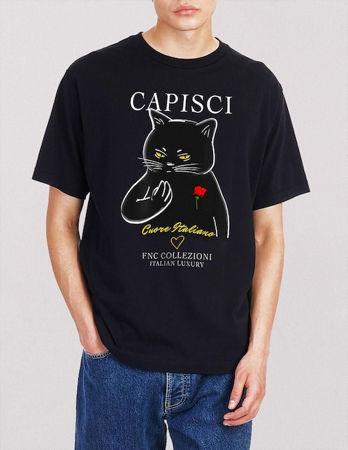 Playera FNC Collezioni Capisci cuello redondo para hombre