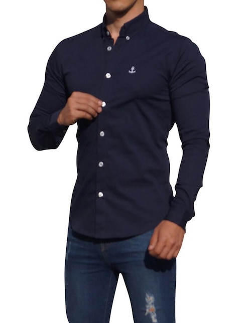 "camisa/sobrecamisa" casual john leopard "de" (si aplica) algodón "manga" larga "para hombre"