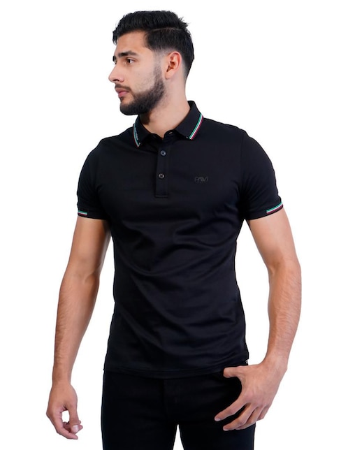 Playera tipo polo Pavi Italy 05-3072N para hombre