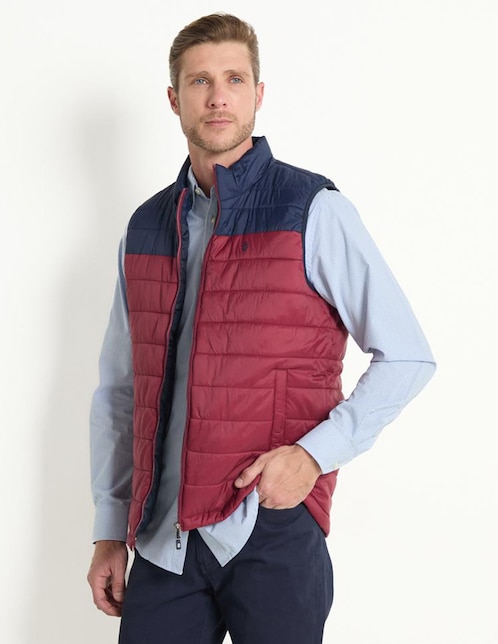 Chaleco Izod con bolsillos para hombre