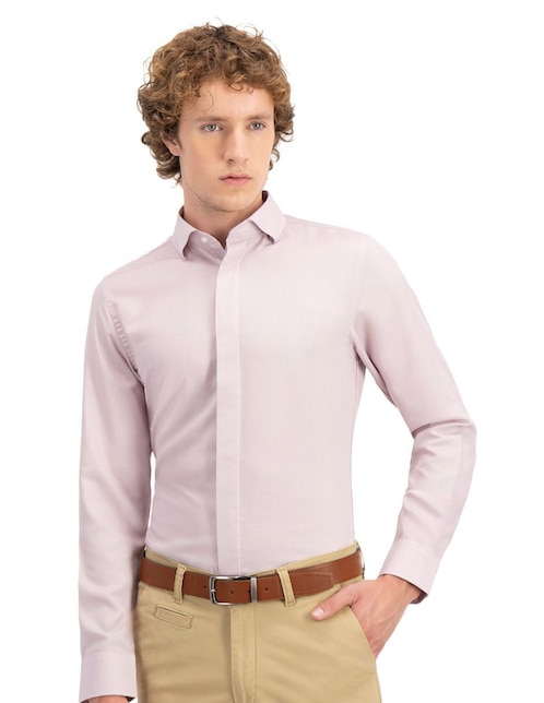 Camisa business casual Men's Fashion manga larga para hombre