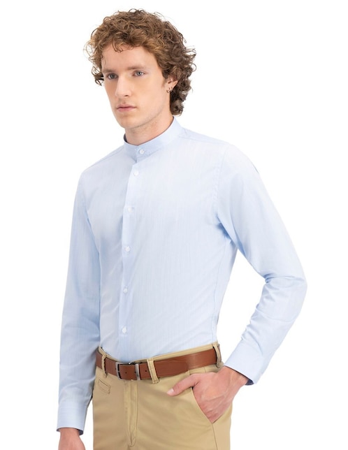 Camisa business casual Men's Fashion manga larga para hombre