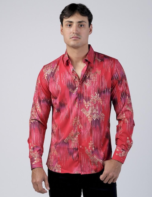 Camisa casual Benziny manga larga para hombre
