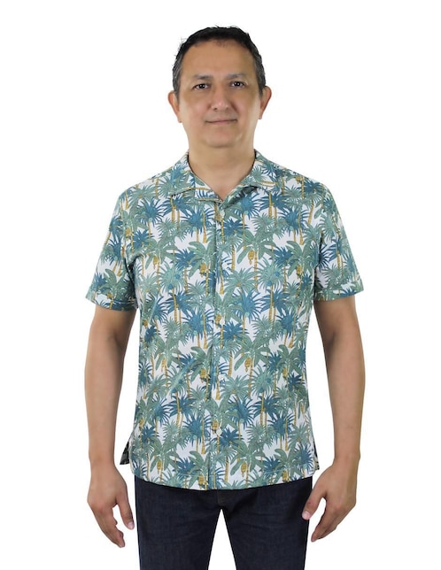 Camisa playa Innermotion de algodón manga corta para hombre