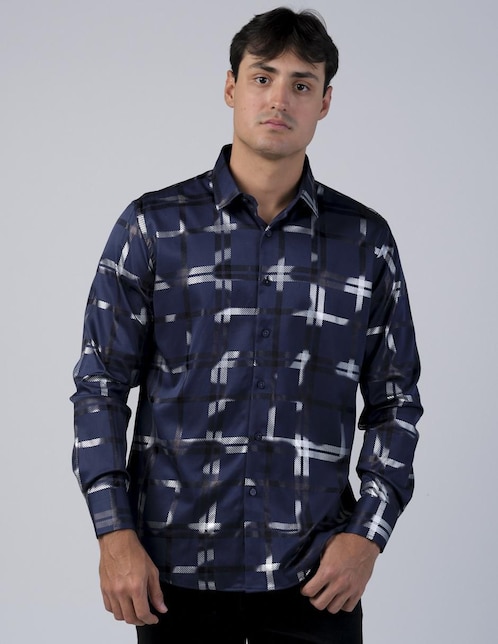 Camisa casual Benziny manga larga para hombre