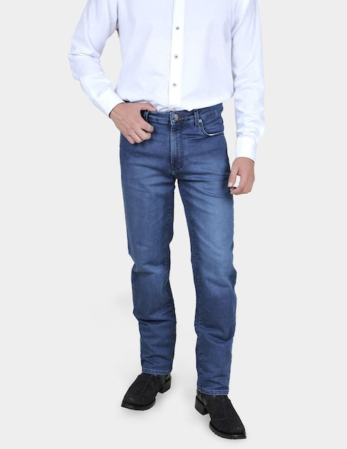 Jeans slim Cuadra lavado obscuro para hombre