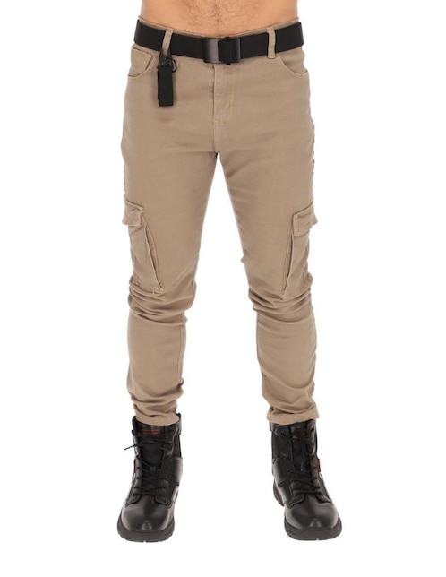 "pantalón" slim chb chili beans clothing co. "de" algodón "para hombre"