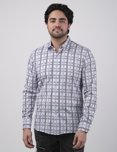 Camisa casual Benziny manga larga para hombre
