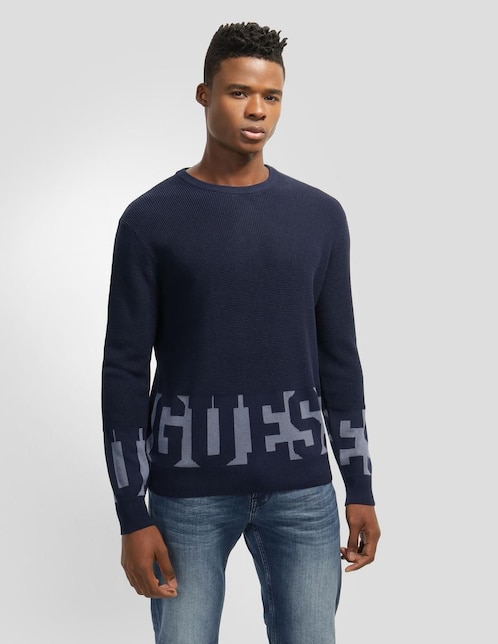 Suéter Guess cuello redondo para hombre