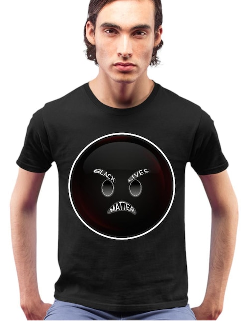 Playera Marëvnyk Black Lives Matter Luther King cuello redondo para hombre