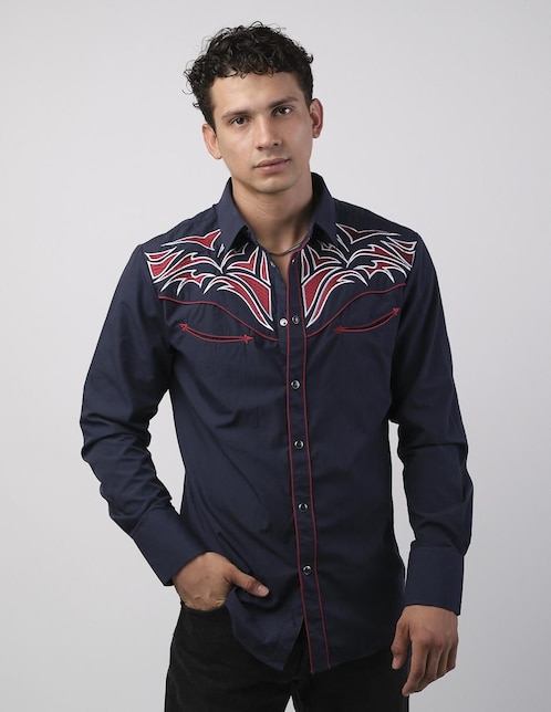 Camisa casual Cuaco manga larga para hombre