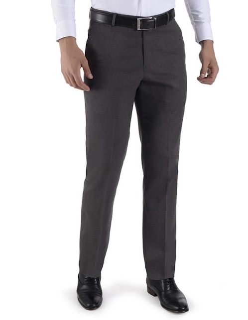 Pantalón de vestir recto de algodón para hombre 1