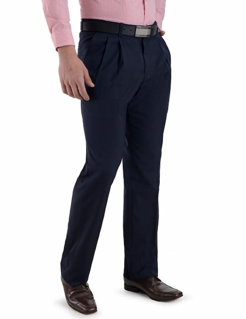 "pantalón" straight yale "de" poliéster y elastano "para hombre"