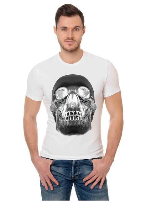 Playera Marëvynk Atlética Calavera cuello redondo para hombre