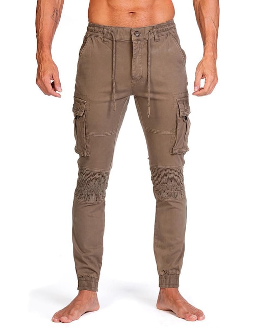 Pantalón slim Be Good Miracle de gabardina para hombre